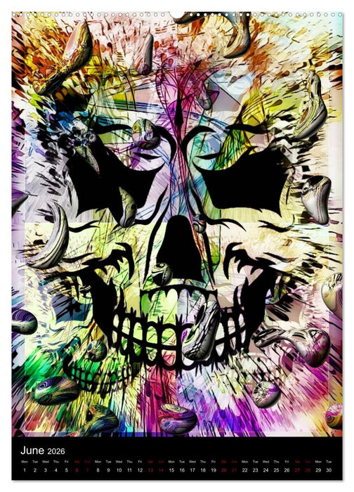 Skulls by Nico Bielow (CALVENDO Premium-Calendar 2026)