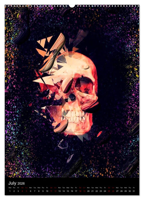 Skulls by Nico Bielow (CALVENDO Premium-Calendar 2026)