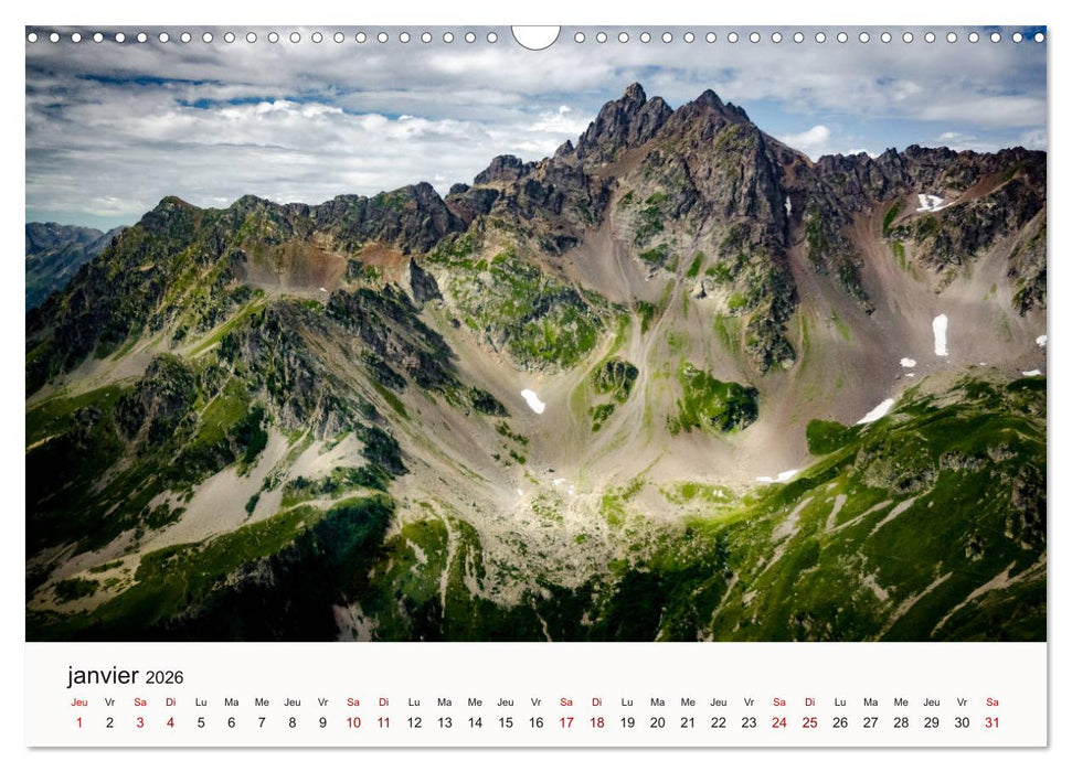 Autour de Grenoble (CALVENDO Calendrier mensuel 2026)