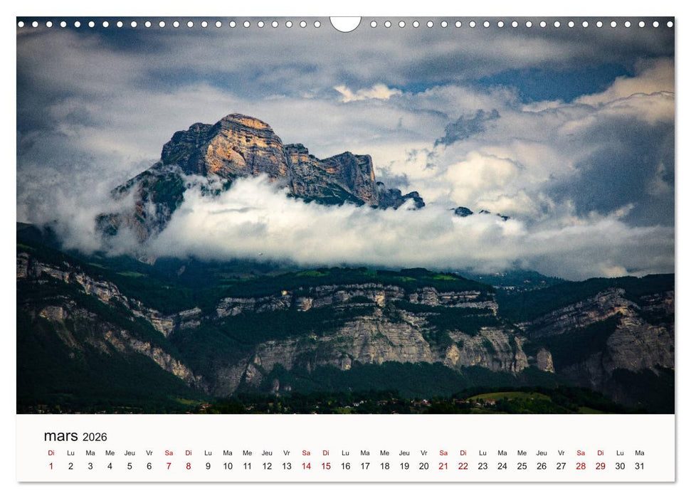 Autour de Grenoble (CALVENDO Calendrier mensuel 2026)