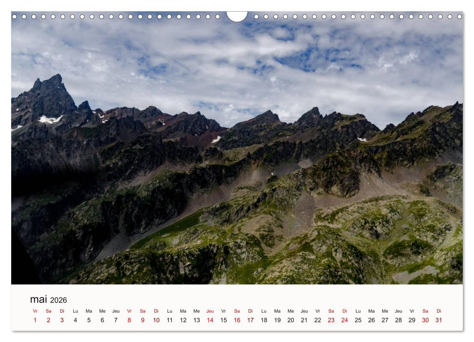 Autour de Grenoble (CALVENDO Calendrier mensuel 2026)