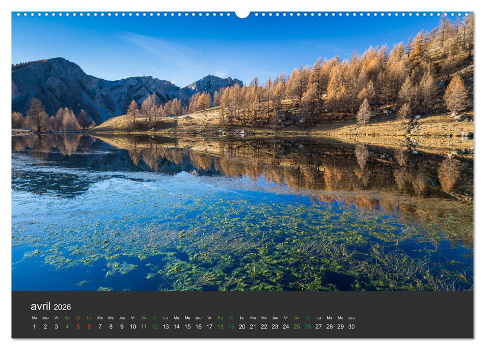 Lacs de montagne. Miroir des cimes (CALVENDO Calendrier supérieur 2026)