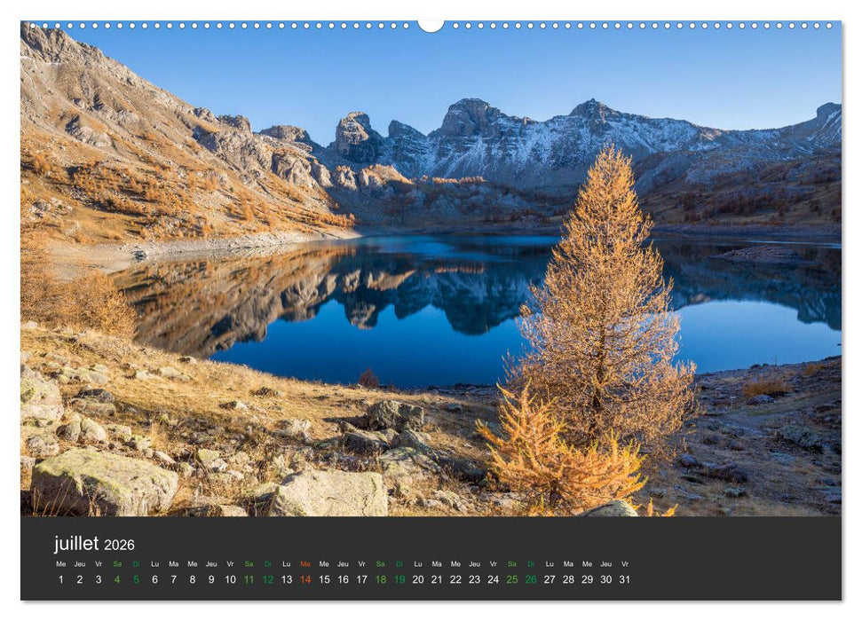 Lacs de montagne. Miroir des cimes (CALVENDO Calendrier supérieur 2026)