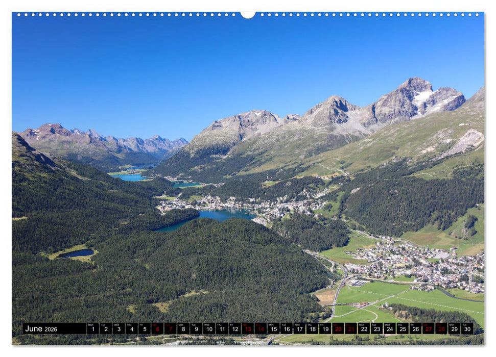 The Upper Engadine (CALVENDO Premium-Calendar 2026)