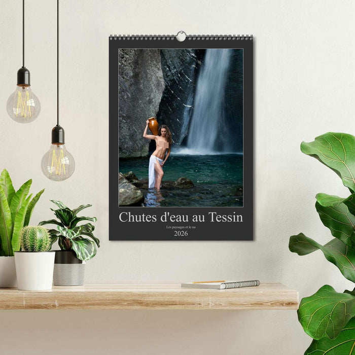 Chutes d'eau au Tessin (CALVENDO Calendrier mensuel 2026)