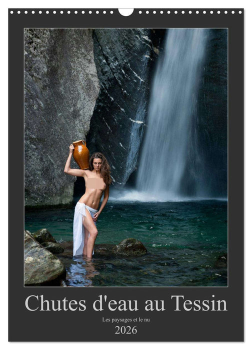 Chutes d'eau au Tessin (CALVENDO Calendrier mensuel 2026)