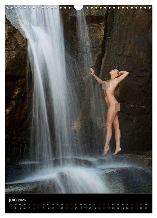 Chutes d'eau au Tessin (CALVENDO Calendrier mensuel 2026)