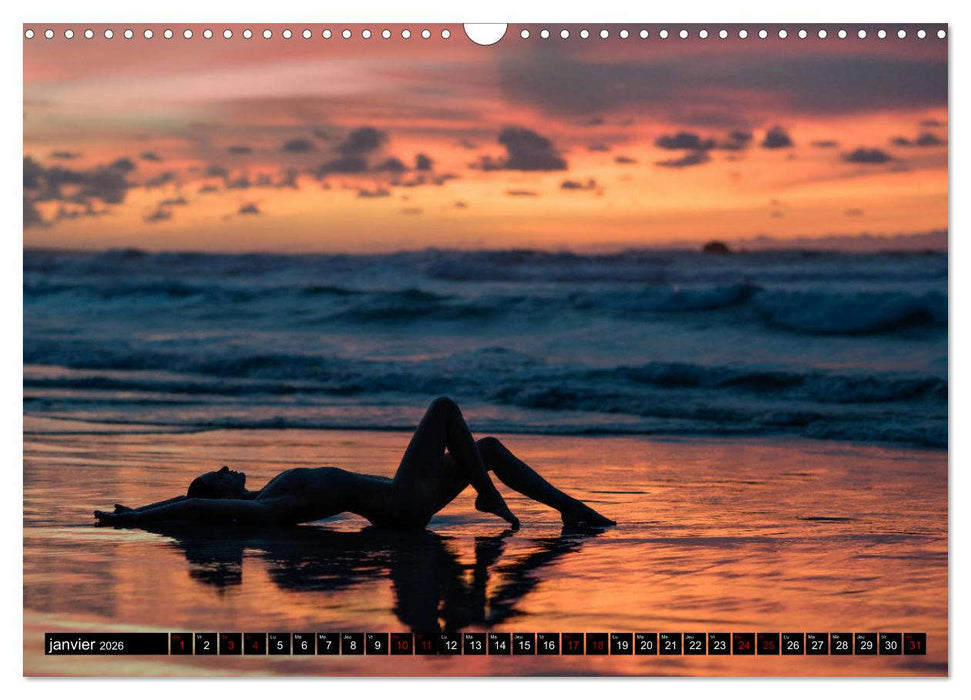 Lanzarote et le nu (CALVENDO Calendrier mensuel 2026)