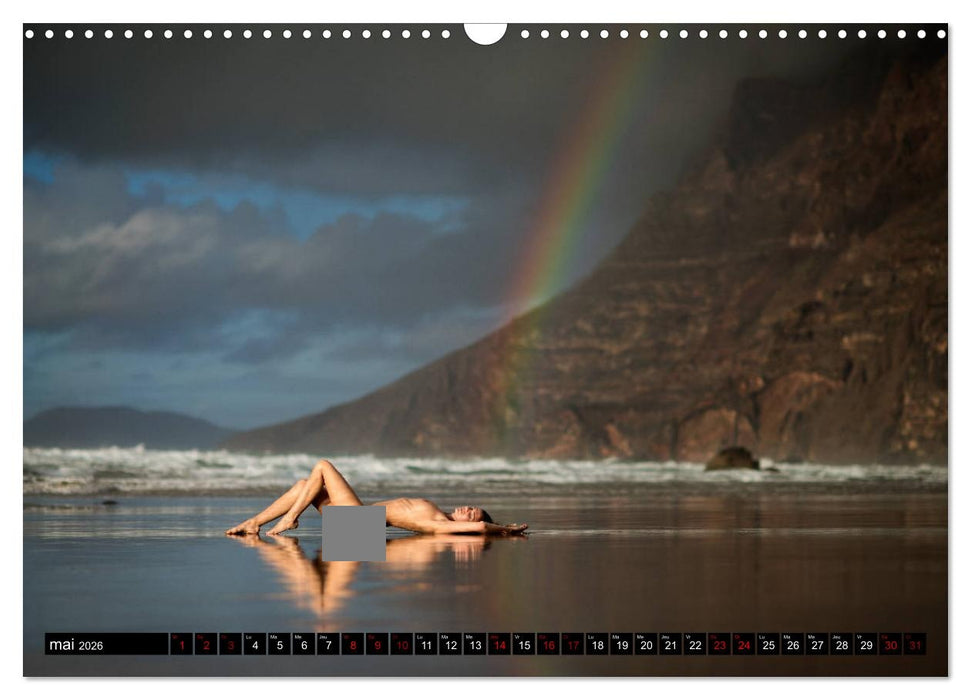 Lanzarote et le nu (CALVENDO Calendrier mensuel 2026)