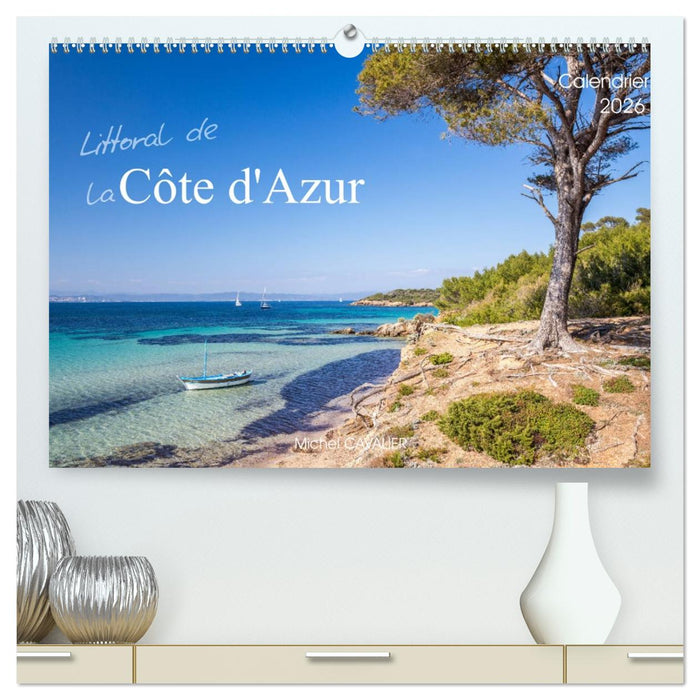 Littoral de la Côte d'Azur (CALVENDO Calendrier supérieur 2026)