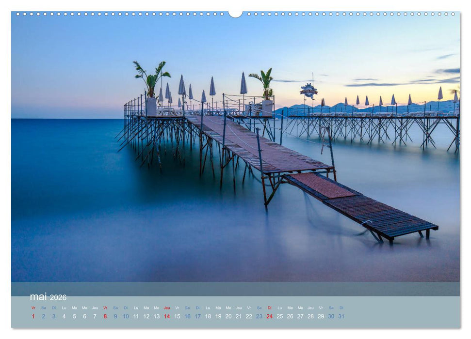 Littoral de la Côte d'Azur (CALVENDO Calendrier supérieur 2026)