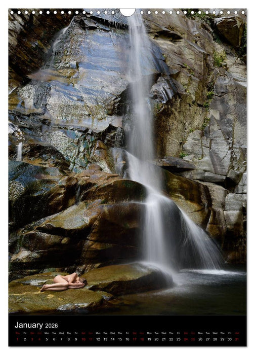 Waterfalls in Ticino (CALVENDO Monthly Calendar 2026)