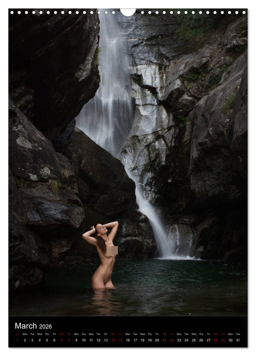 Waterfalls in Ticino (CALVENDO Monthly Calendar 2026)