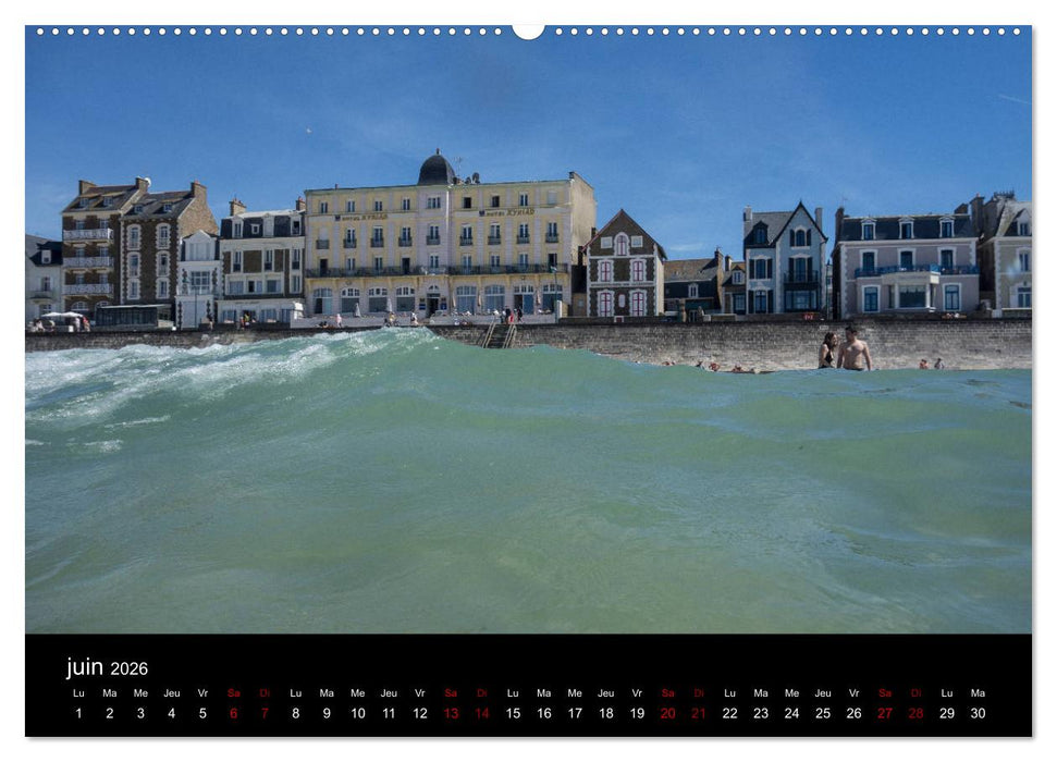 Saint-Malo au fil des mois (CALVENDO Calendrier supérieur 2026)