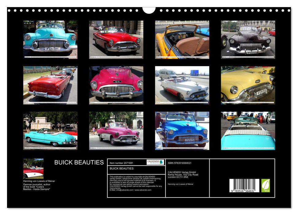 BUICK BEAUTIES (CALVENDO Monthly Calendar 2026)