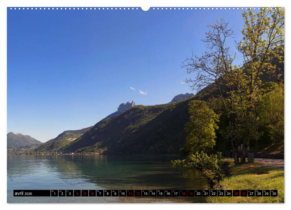 Lac d'Annecy à vue d'œil (CALVENDO Calendrier supérieur 2026)
