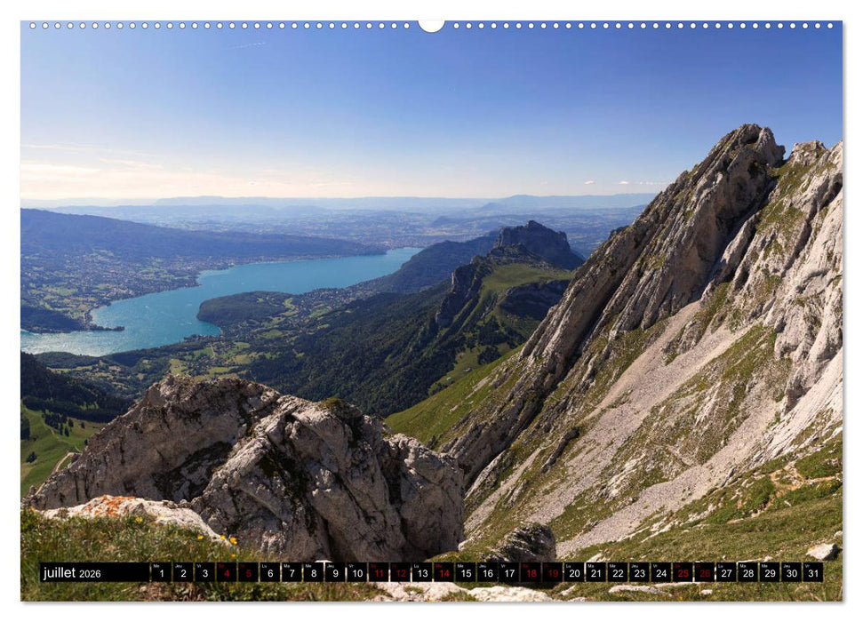 Lac d'Annecy à vue d'œil (CALVENDO Calendrier supérieur 2026)