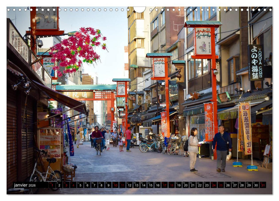 Les couleurs de Tokyo (CALVENDO Calendrier mensuel 2026)