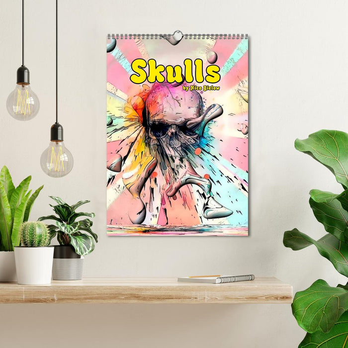 Skulls by Nico Bielow (CALVENDO Monthly Calendar 2026)