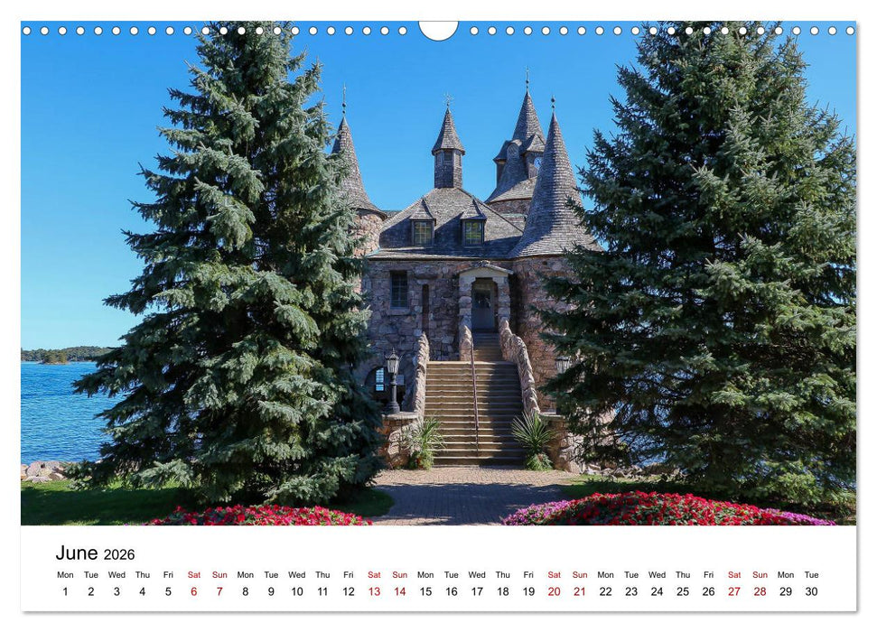Boldt Castle Cruise Thousand Islands (CALVENDO Monthly Calendar 2026)