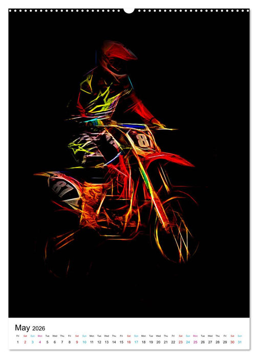 Electrifying Motorcross (CALVENDO Premium-Calendar 2026)