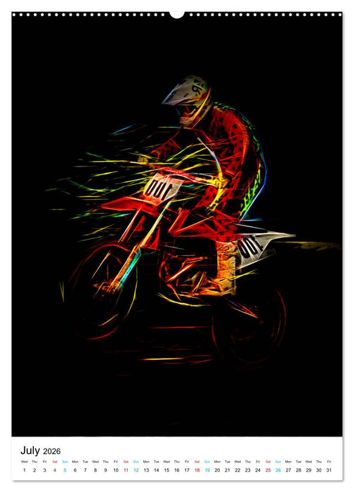 Electrifying Motorcross (CALVENDO Premium-Calendar 2026)