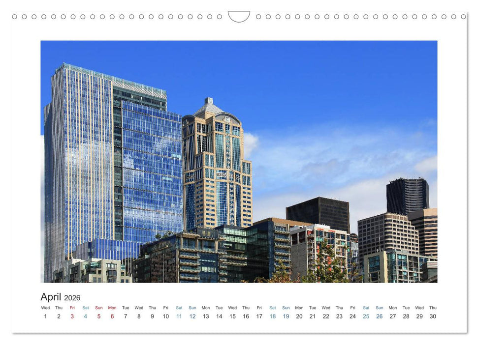 Seattle (CALVENDO Monthly Calendar 2026)