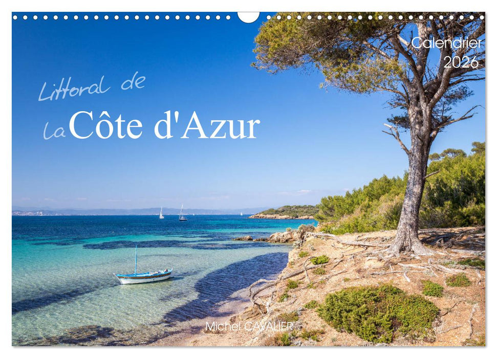 Littoral de la Côte d'Azur (CALVENDO Calendrier mensuel 2026)