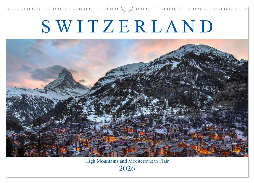 Switzerland (CALVENDO Monthly Calendar 2026)