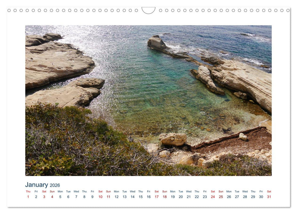 Cyprus (CALVENDO Monthly Calendar 2026)