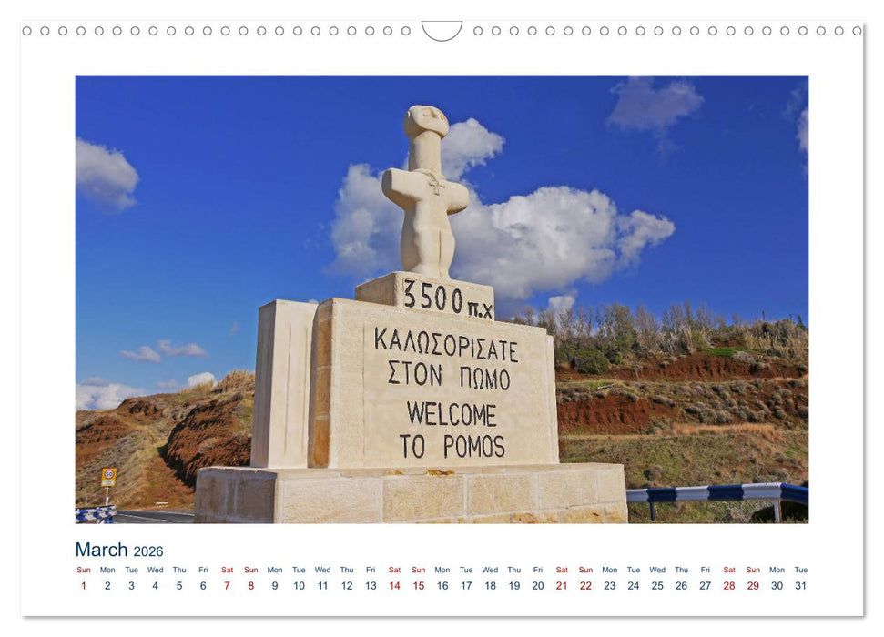 Cyprus (CALVENDO Monthly Calendar 2026)
