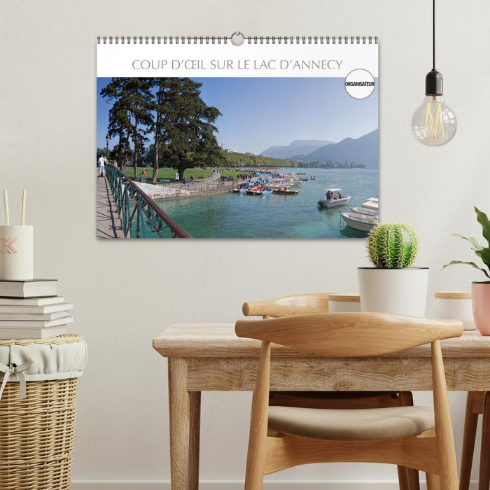 Coup d'œil sur le Lac d'Annecy (CALVENDO Calendrier mensuel 2026)
