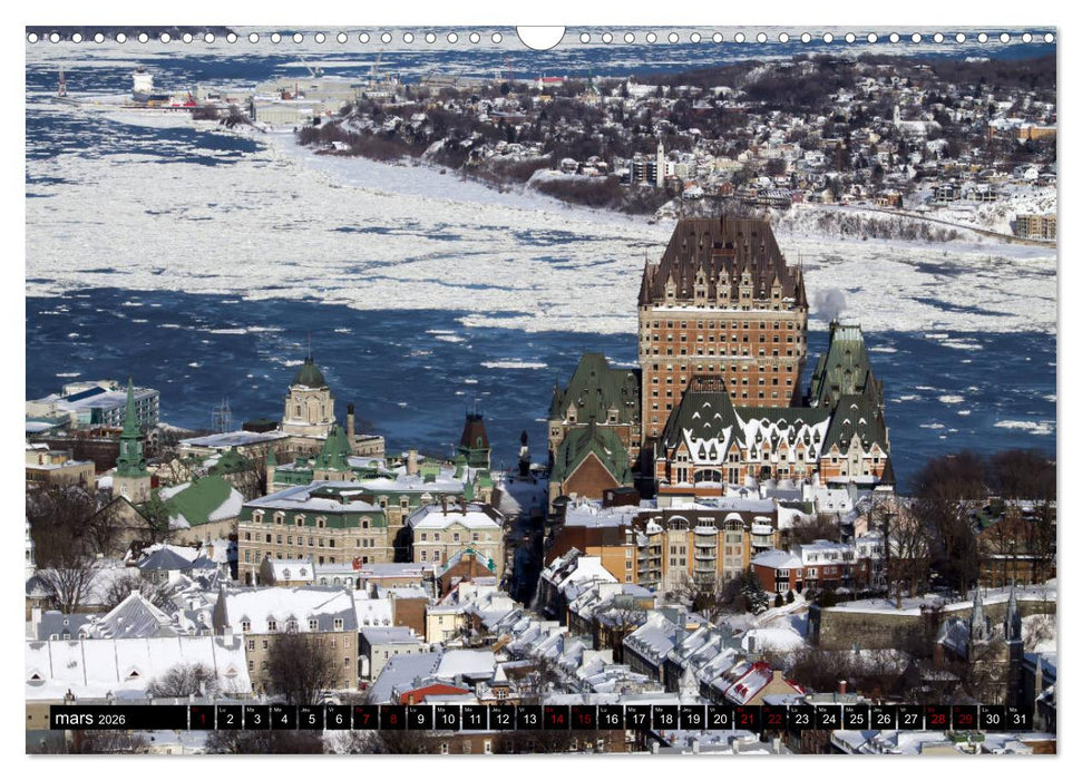 Le Château Frontenac (CALVENDO Calendrier mensuel 2026)