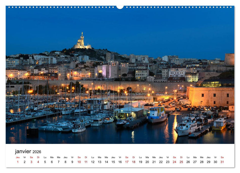 Marseille Côte et Corniche (CALVENDO Calendrier supérieur 2026)