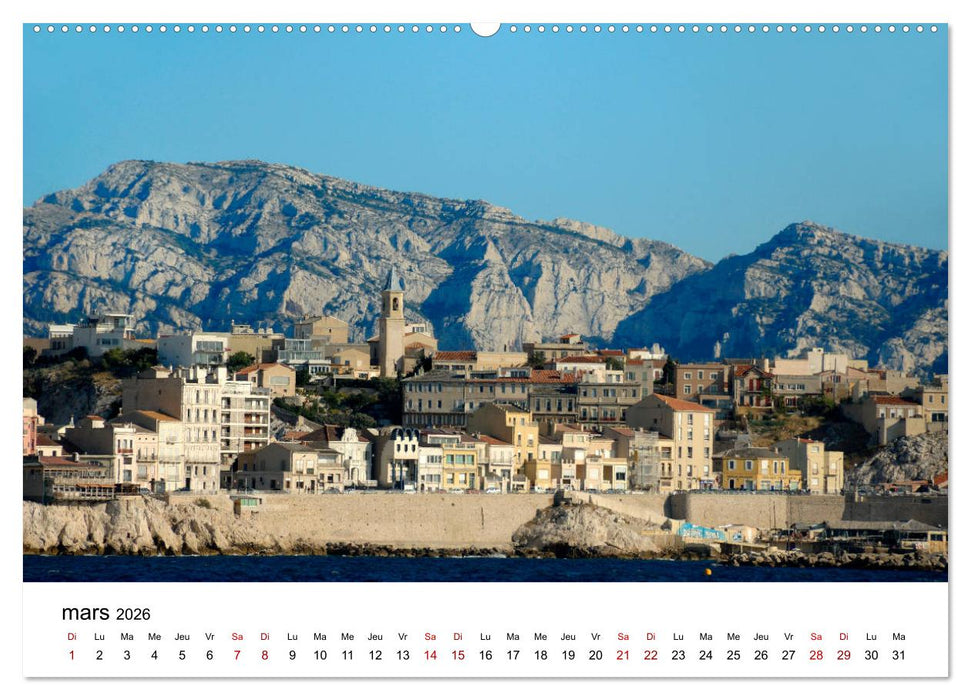 Marseille Côte et Corniche (CALVENDO Calendrier supérieur 2026)