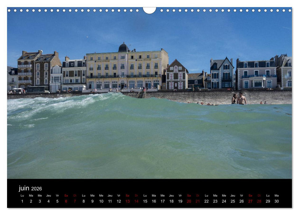 Saint-Malo au fil des mois (CALVENDO Calendrier mensuel 2026)