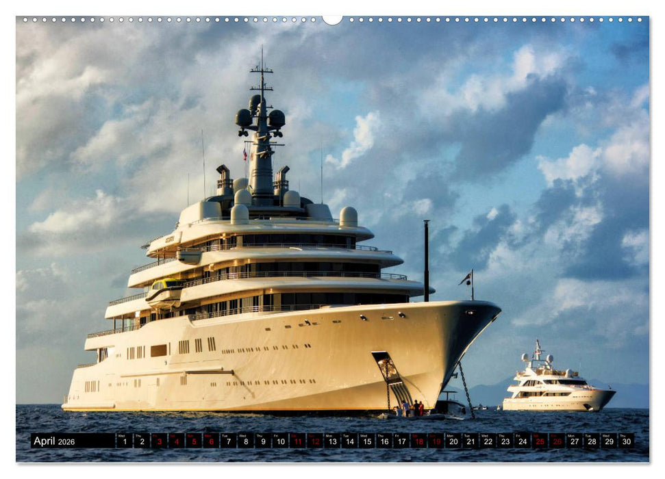 SUPERYACHTS (CALVENDO Premium-Calendar 2026)