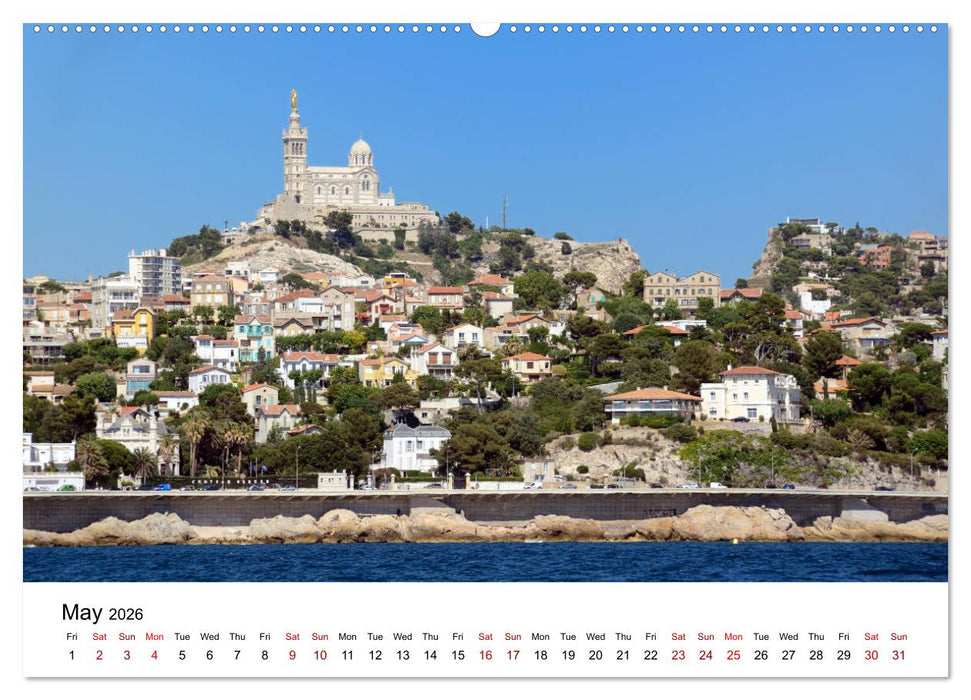 Marseille Coast and Corniche (CALVENDO Premium-Calendar 2026)