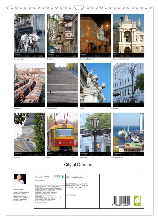 City of Dreams (CALVENDO Monthly Calendar 2026)