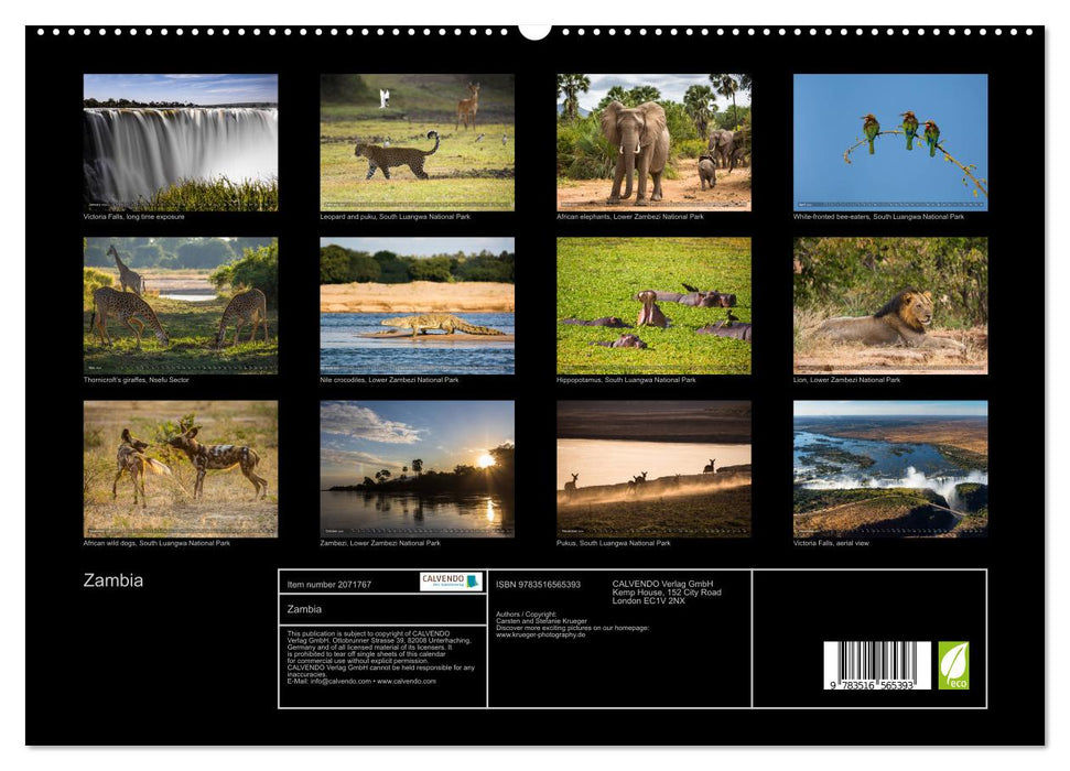 Zambia (CALVENDO Premium-Calendar 2026)
