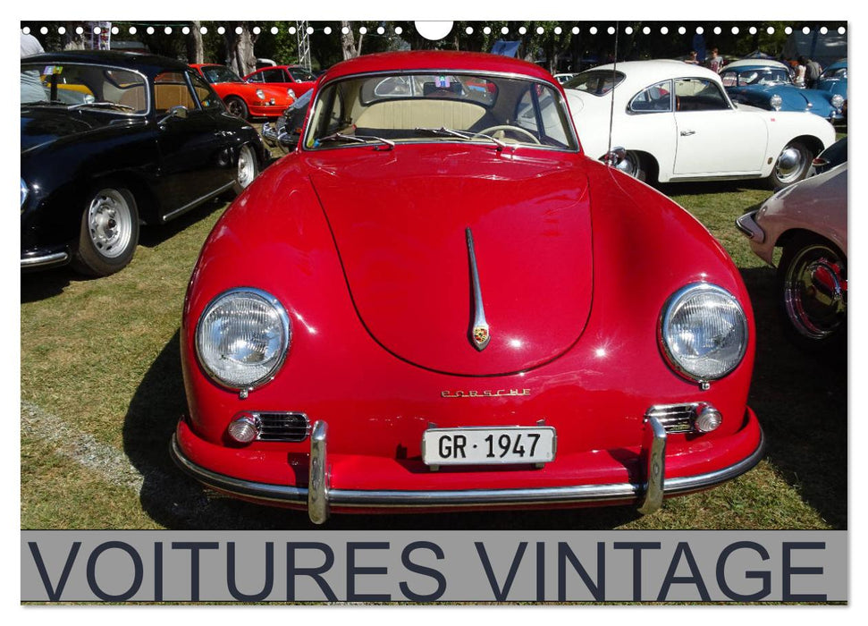 VOITURES VINTAGE (CALVENDO Calendrier mensuel 2026)