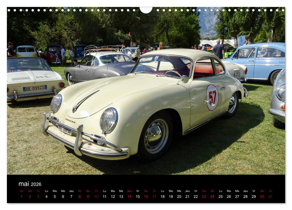 VOITURES VINTAGE (CALVENDO Calendrier mensuel 2026)