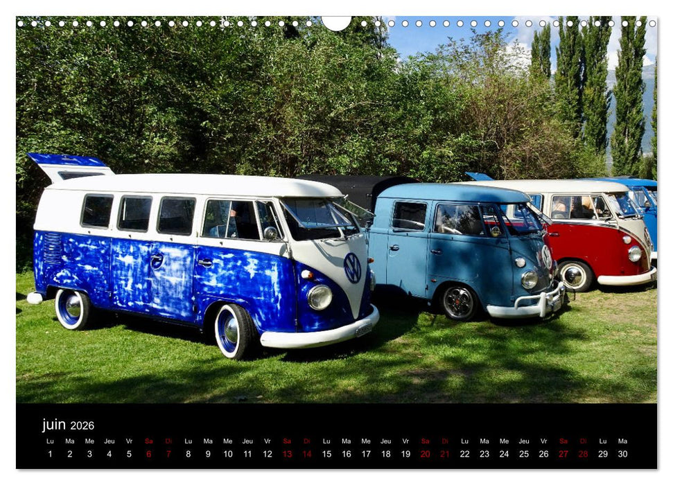 VOITURES VINTAGE (CALVENDO Calendrier mensuel 2026)