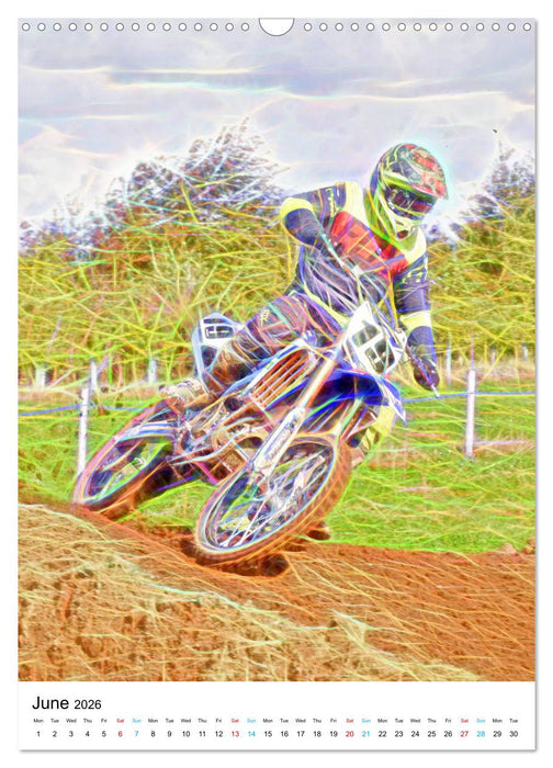 Electrifying Motorcross (CALVENDO Monthly Calendar 2026)