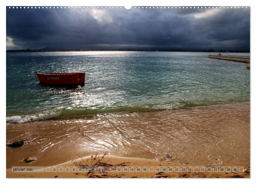 Sicile, la terre d'aventure entre la mer et les volcans (CALVENDO Calendrier supérieur 2026)