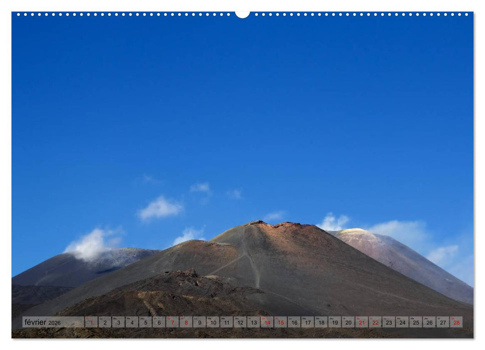 Sicile, la terre d'aventure entre la mer et les volcans (CALVENDO Calendrier supérieur 2026)