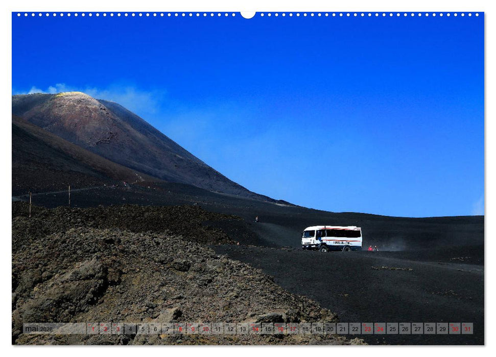 Sicile, la terre d'aventure entre la mer et les volcans (CALVENDO Calendrier supérieur 2026)