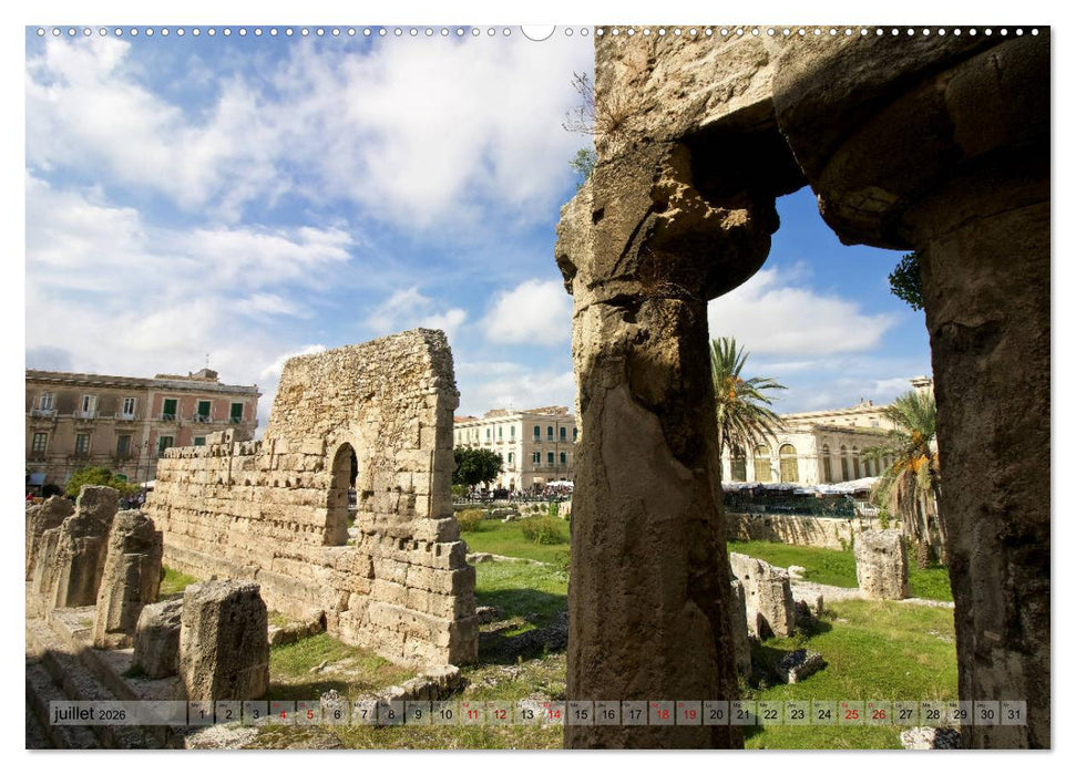 Sicile, la terre d'aventure entre la mer et les volcans (CALVENDO Calendrier supérieur 2026)