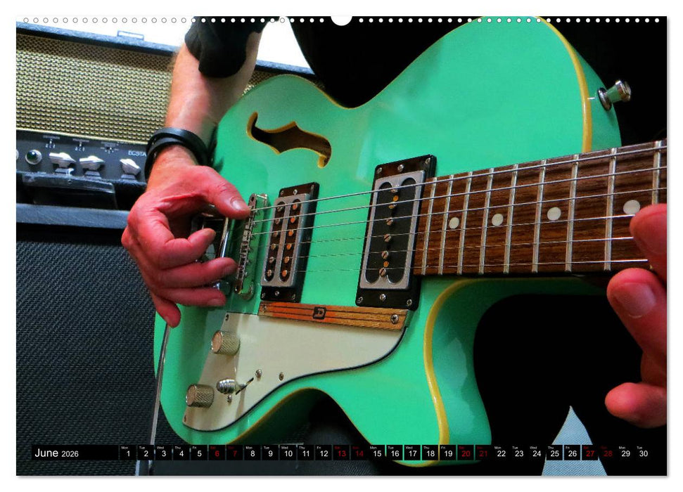 Guitars and Amps - Let's Rock (CALVENDO Premium-Calendar 2026)