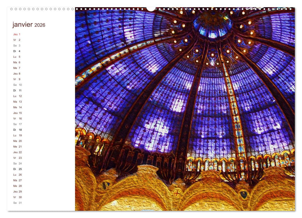 LES VITRAUX (CALVENDO Calendrier supérieur 2026)